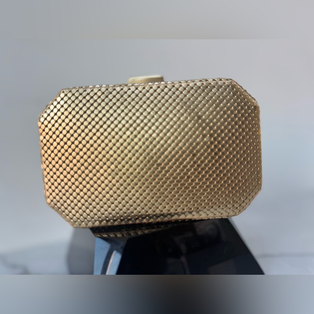 Whiting & Davis gold 
Metal Minaudière vintage evening - Picture 16 of 16